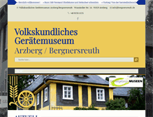 Tablet Screenshot of bergnersreuth.de